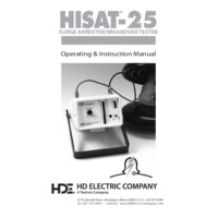 HD Electric Hi-Test HISAT-25 MOV Arrester and Leakage Tester – User Manual