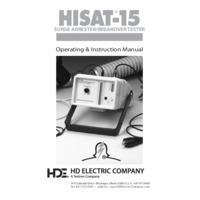 HD Electric Hi-Test HISAT-15 MOV Arrester and Leakage Tester – User Manual