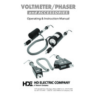 HD Electric Analogue Voltmeter & Phasing Sets - User Manual