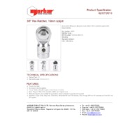 NOR-29829 - Norbar Reversible Ratchet Head for 16mm Spigot Torque Handles - Product Specifications