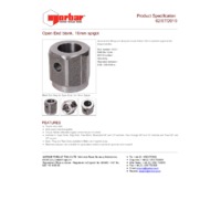 Norbar Blank End Fitting for 16mm Spigot Torque Handles for Open End - Product Specifications