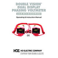 HD Electric Double Vision® Dual Display Voltmeter & Phaser Kits - Instruction Manual