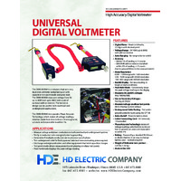 HD Electric DVM-80UVM Universal Digital Voltmeter - Datasheet
