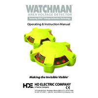 HD Electric Watchman Work Area Voltage Detection Kits - User Manual
