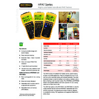 Martindale HPAT Series of PAT Testers - Datasheet
