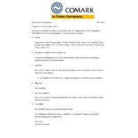 Comark Pro1 Penetration Probe - Declaration of Compliance