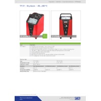 Sika TP37 Dry Block Temperature Calibrators - Datasheet
