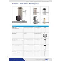 Sika TP37 Dry Block Temperature Calibrators - Accessories Datasheet
