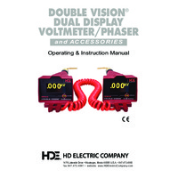 HD Electric DDVM-40 DoubleVision Dual Display Voltmeter - Instruction Manual