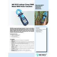 Metrel MD9272 TRMS Leakage Clamp Meter with Power Functions - Datasheet
