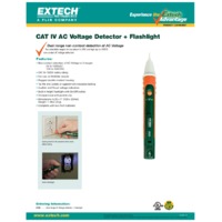 Extech DV25 Voltage Detector Datasheet