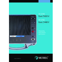 Metrel MI3143 and MI3144 EURO-Z Multifunction Installation Testers - Brochure