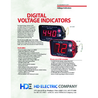HD Electric DVI Digital Voltage Indicators - Datasheet