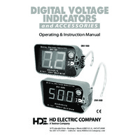 HD Electric DVI Digital Voltage Indicator - Instruction Manual