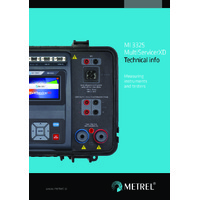 Metrel MI3325 MultiServicerXD Multifunction Tester - Technical Information