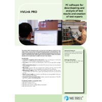 Metrel HVLink PRO Software - Datasheet