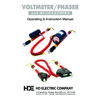 HD Electric EM Single-Stick Analogue Voltmeter - Instruction Manual