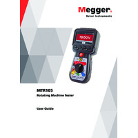 Megger MTR105 Handheld Static Motor Tester - User Manual