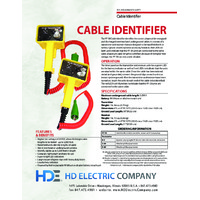 HD Electric PF-50 Cable Identifier - Datasheet