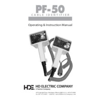 HD Electric PF-50 Cable Identifier - Instruction Manual