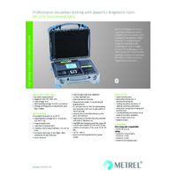 Metrel MI3210 TeraOhm XA 10kV High Voltage Insulation Tester - Datasheet