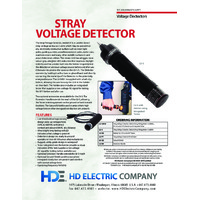 HD Electric LV-5 Stray Voltage Detector - Datasheet