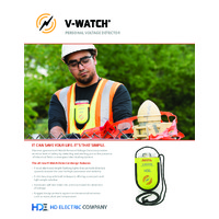 HD Electric VWS-20 V-Watch Personal Voltage Detector - Datasheet