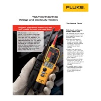 Fluke T-Series of Voltage and Continuity Testers - Datasheet