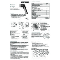 Kewtech IR1200 Dual-Channel Infrared Thermometer - Instruction Sheet
