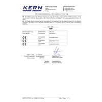 Kern ABP Premium Analytical Balance - Declaration of Confomity (LVD, EMC and RoHS)