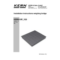 Kern BID Floor Scale with EC Type Approval - Installation Instructions for Weighing Bridge