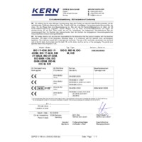Kern BID Floor Scale with EC Type Approval - Declaration of Confomity (RoHS, EMC, LVD and NAWI)