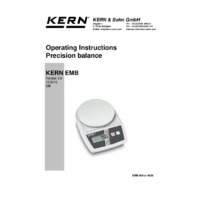 Kern EMB Series Precision Laboratory Balances - Operating Instructions