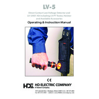HD Electric LV-5 Stray Voltage Detector and LV-PT Proof Tester - Instruction Manual
