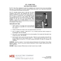 HD Electric FT-1 Fuse Tool - Instruction Sheet