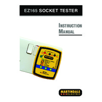 Martindale EZ165 Adavanced Socket & Non-trip Earth Loop Tester - Instruction Manual