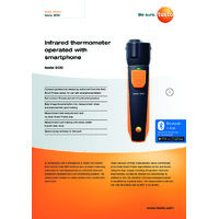 Testo 805i Bluetooth Infrared Thermometer Smart Probe & Data Logger - Datasheet