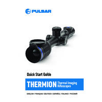 Pulsar Thermion XM & XP Thermal Imaging Weapon Scopes - Quick Start Guide