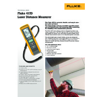 Fluke 417D Laser Distance Measurer - Datasheet