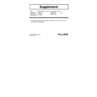Fluke 62 MAX+ Handheld Infrared Laser Thermometer - User Manual Supplement