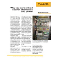 Fluke 289 True-RMS Industrial Data Logging Multimeter - Mixed Cabinet Electronics and Power Application Note