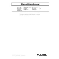 Fluke 323 True-RMS Clamp Meter - Calibration Manual Supplement