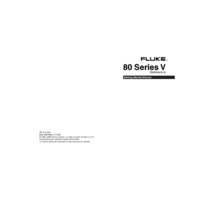 Fluke 80-Series True-RMS Industrial Digital Multimeters - Getting Started Manual