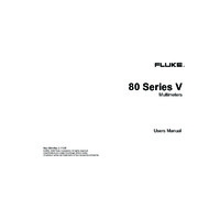 Fluke 80-Series True-RMS Industrial Digital Multimeters - User Manual
