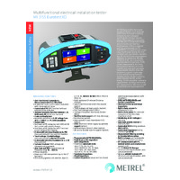 Metrel MI3155 EurotestXD Multifunction Tester - Datasheet