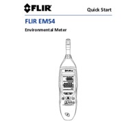 FLIR EM54 HVACR Environmental Meter - Quick Start Guide