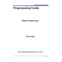 Siglent SDS500X Digital Storage Oscilloscopes - Programming Guide