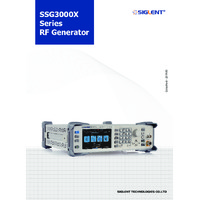 Siglent SSG3000X RF Signal Generators - Datasheet
