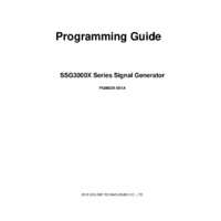 Siglent SSG3000X RF Signal Generators - Programming Guide