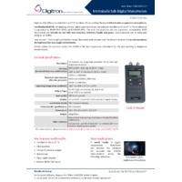 Digitron P200MIS & P200HIS Intrinsically Safe Manometer - Datasheet
